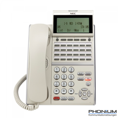 NEC UNIVERGE SV9100 Systemtelefon DTZ-24D (WH)